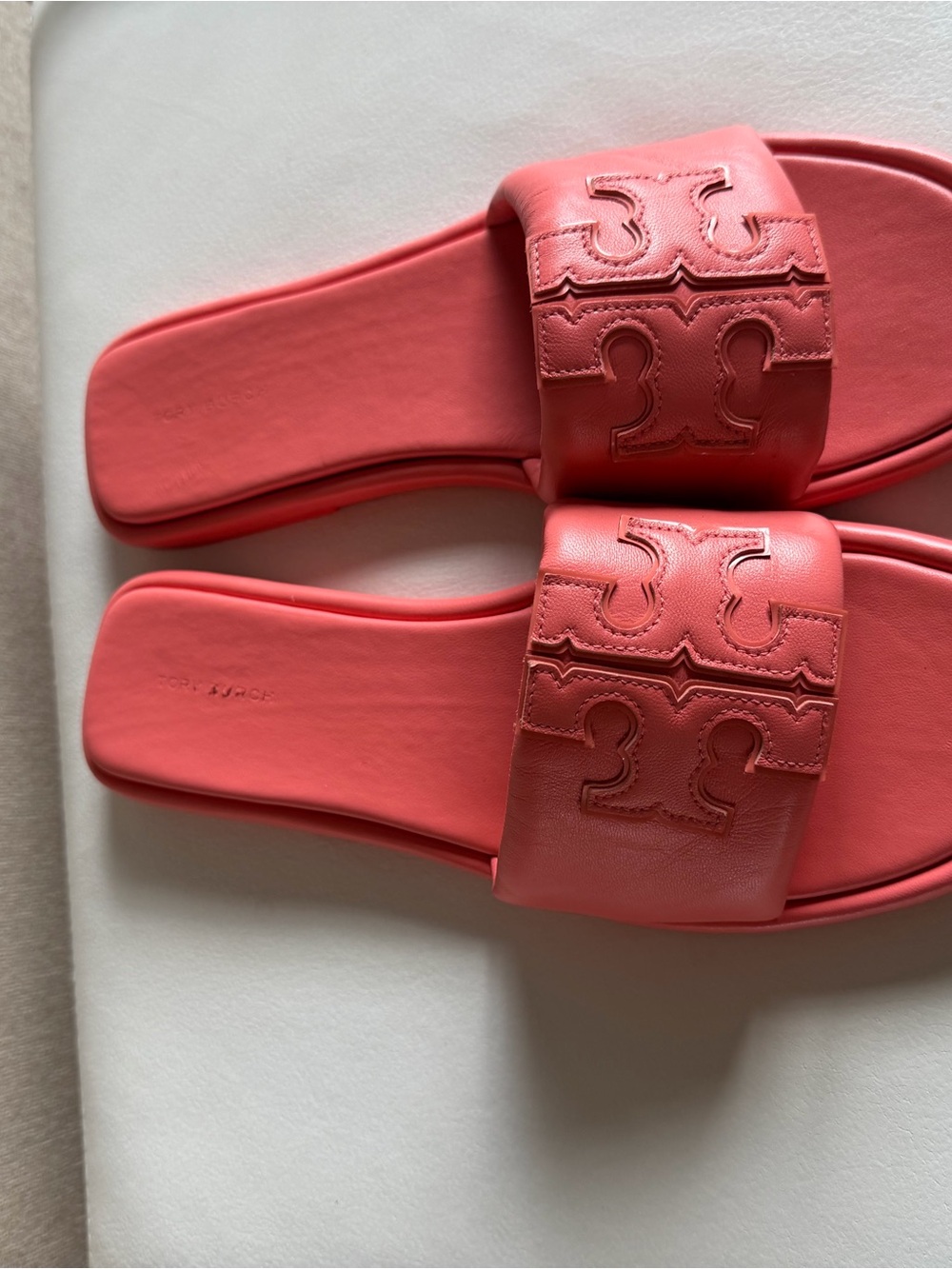 Tory Burch Coral Slide Sandals - Picture 2 of 4
